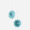 Snowflake Ornaments Set of 2 Snowflake Ornaments Set of 2