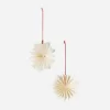 Snowflake Ornaments Set of 2 Snowflake Ornaments Set of 2