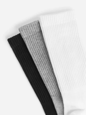 Sporty Cotton Socks Set of 3