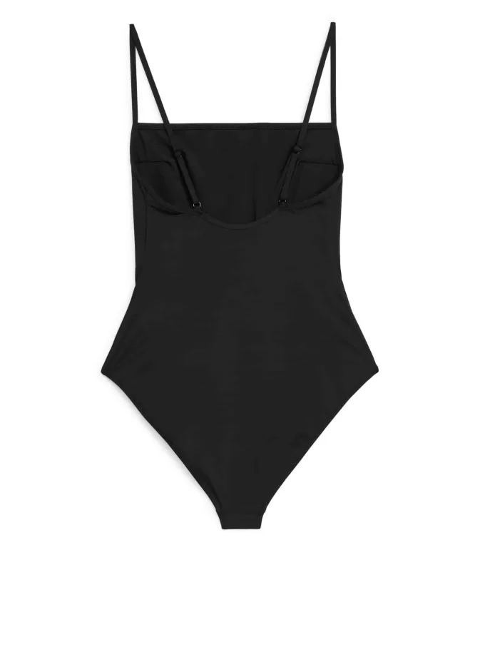 Square-Neck Swimsuit