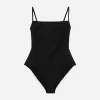 Square-Neck Swimsuit