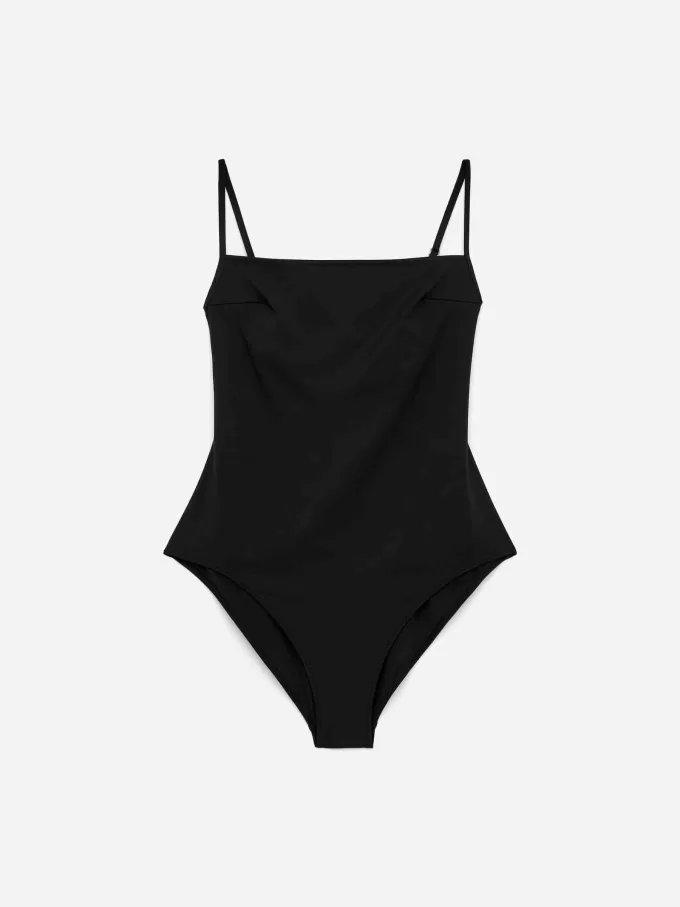 Square-Neck Swimsuit