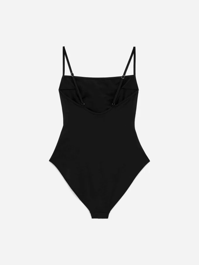 Square-Neck Swimsuit