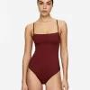 Square-Neck Swimsuit