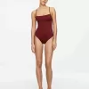 Square-Neck Swimsuit