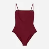 Square-Neck Swimsuit
