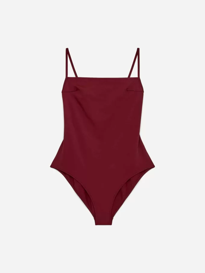 Square-Neck Swimsuit
