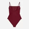 Square-Neck Swimsuit