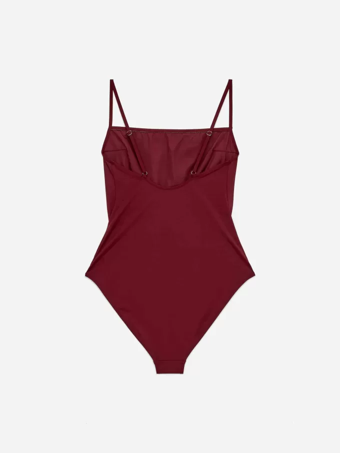 Square-Neck Swimsuit