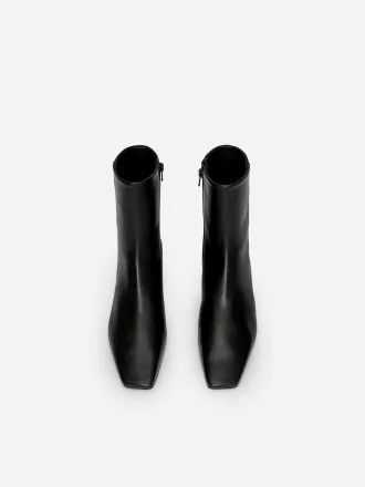 Square-Toe Ankle Boots