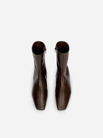 Square-Toe Ankle Boots