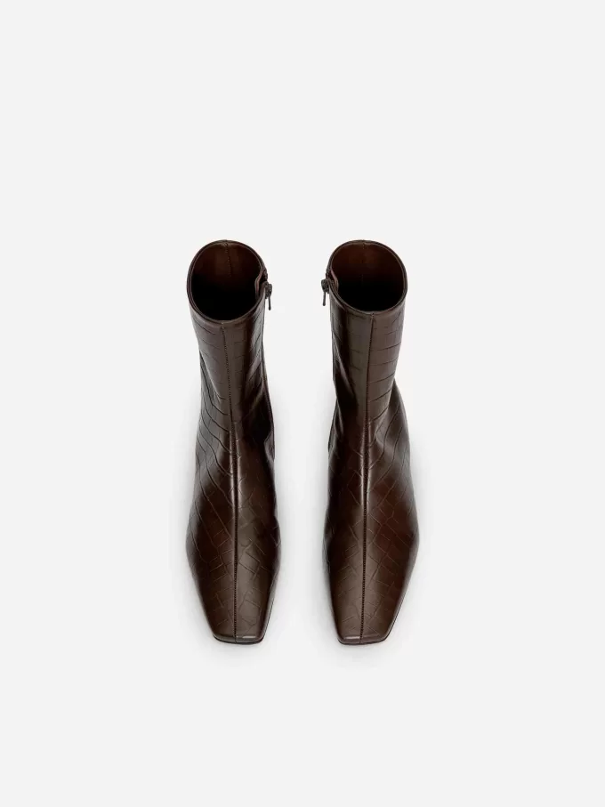Square-Toe Ankle Boots