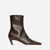 Square-Toe Ankle Boots