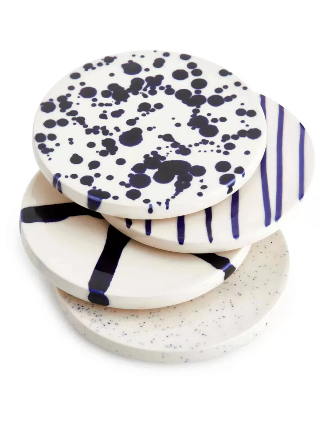 Stoneware Coasters Set of 4