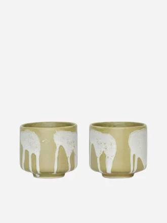 Stoneware Cups Set of 2