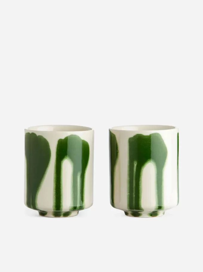 Stoneware Cups Set of 2