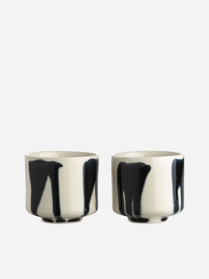 Stoneware Cups Set of 2