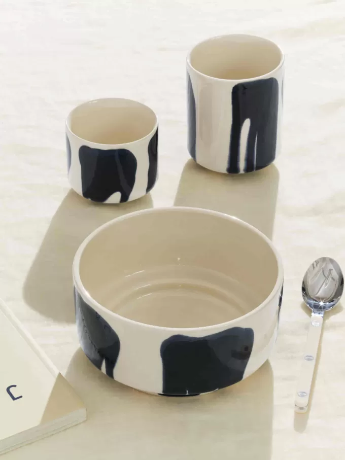 Stoneware Cups Set of 2