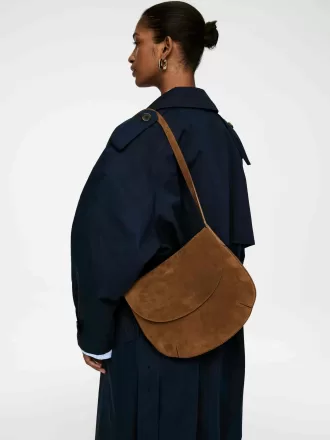 Suede Crossbody Bag