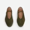 Suede Mary Jane Flats