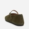 Suede Mary Jane Flats