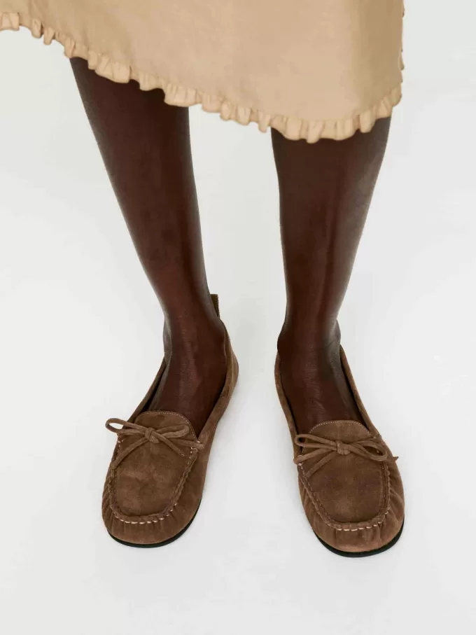 Suede Moccasin Loafers