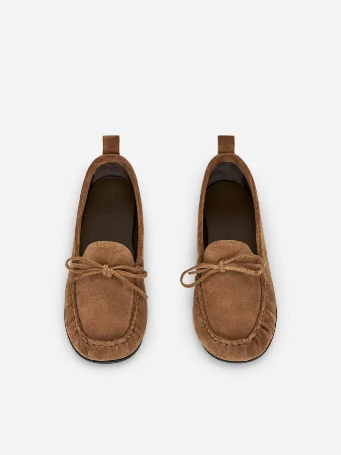 Suede Moccasin Loafers