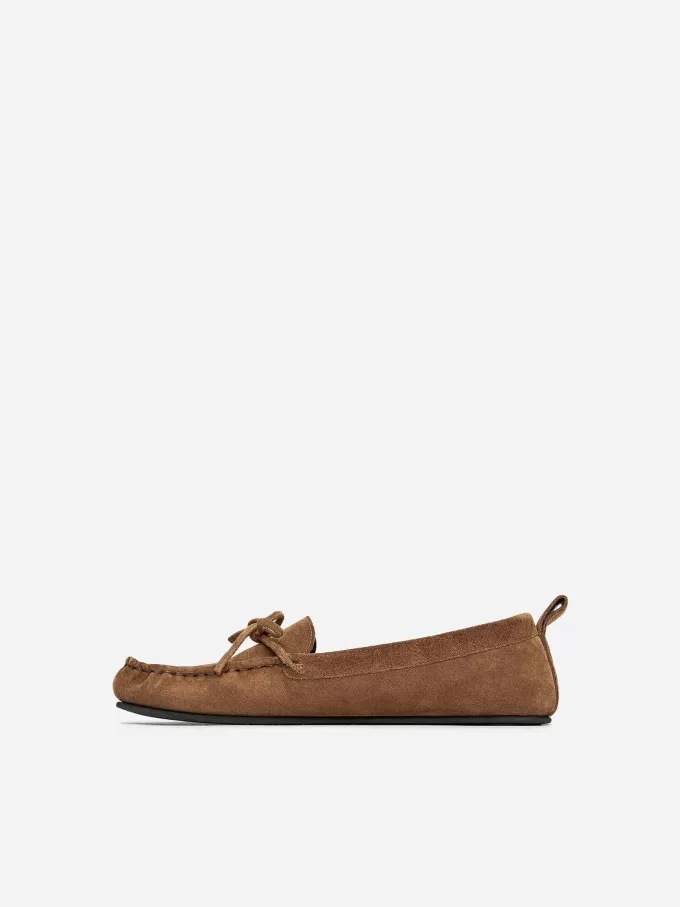 Suede Moccasin Loafers