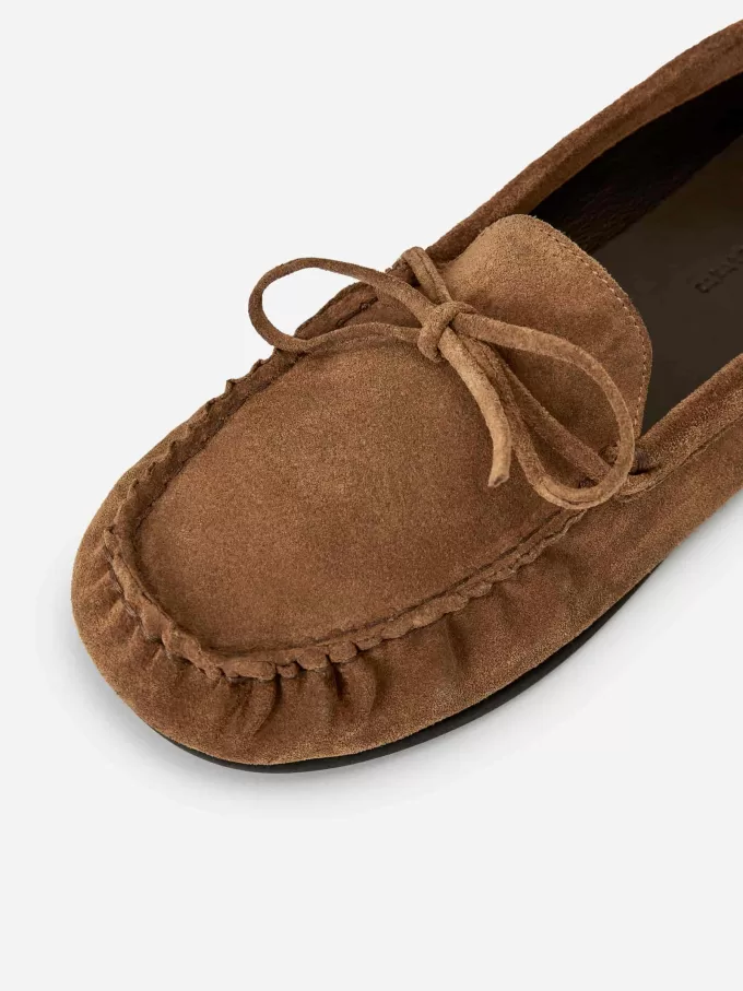 Suede Moccasin Loafers