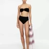 Textured Bandeau Bikini Top