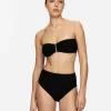 Textured Bandeau Bikini Top