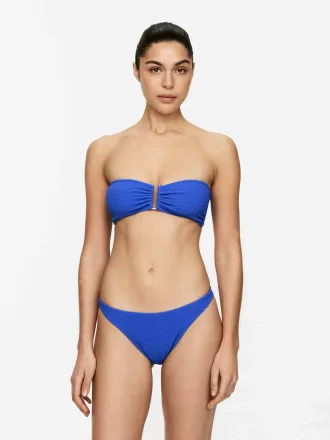 Textured Bandeau Bikini Top