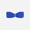 Textured Bandeau Bikini Top