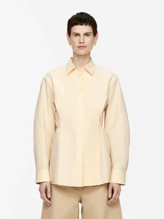 Tie-Belt Cotton Blouse Tie-Belt Cotton Blouse