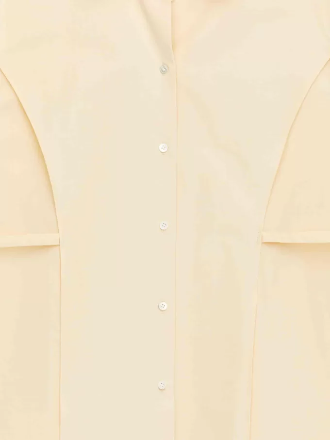 Tie-Belt Cotton Blouse Tie-Belt Cotton Blouse