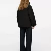 Upcycled Down High-Collar Jacket
