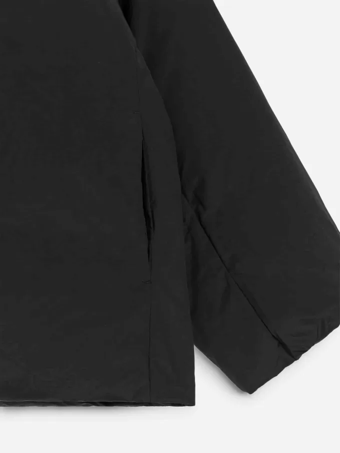 Upcycled Down High-Collar Jacket