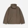 Upcycled Down High-Collar Jacket