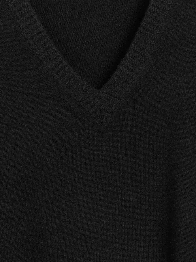 V-Neck Wool Dress V-Neck Wool Dress