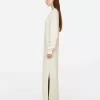 V-Neck Wool Dress