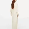 V-Neck Wool Dress