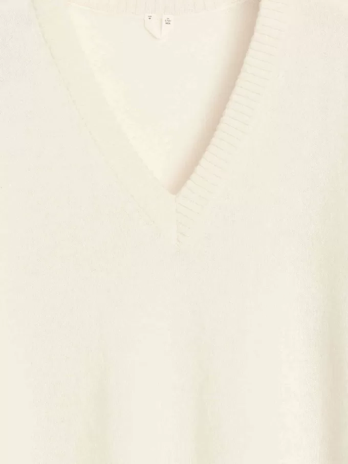 V-Neck Wool Dress