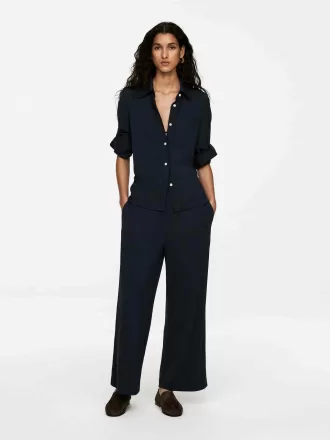 Viscose-Blend Jersey Trousers