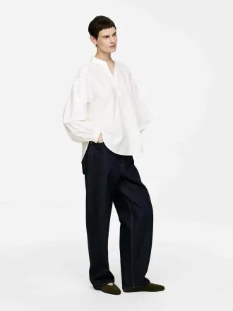 Volume-Sleeve Blouse