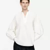 Volume-Sleeve Blouse