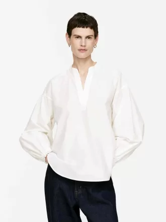 Volume-Sleeve Blouse