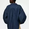 Volume-Sleeve Denim Blouse Volume-Sleeve Denim Blouse