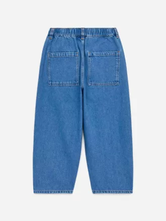 Washed Denim Trousers