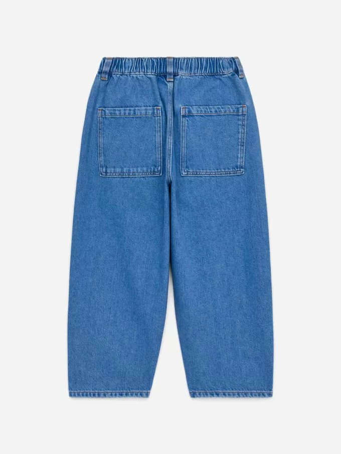 Washed Denim Trousers