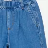 Washed Denim Trousers